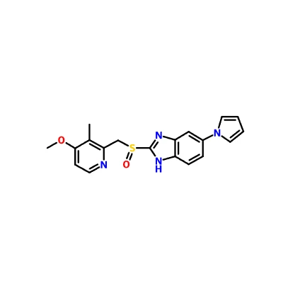 CAS 172152-36-2|2-[(4-মিথক্সি-3-মিথাইল-পাইরিডিন-2-ইএল)মিথাইলসালফিনাইল]-5-পাইরোল-1-ইএল-3এইচ-বেনজোইমিডাজল
