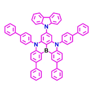 CAS:1878102-32-9丨5H,9H-[1,4]বেনজাজাবোরিনো[2,3,4-kl]ফেনাজাবোরিন, 5,9-bis([1,1′-biphenyl]-4-yl)-7-(9H-carbazol-9-yl)-2,12-ডিফেনাইল- CAS-no-1878102-32-9
